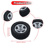 Maxbell 4 Pieces RC Car Wheels and Tires 1/12 Scale MN82 MN78 DIY Sturdy Spare Parts