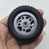Maxbell 4 Pieces RC Car Wheels and Tires 1/12 Scale MN82 MN78 DIY Sturdy Spare Parts