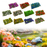 Maxbell Flower Cluster Miniature Bushy for Train Landscape Railroad Scenery Dioramas Purple
