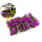 Maxbell Flower Cluster Miniature Bushy for Train Landscape Railroad Scenery Dioramas Purple