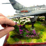 Maxbell Flower Cluster Miniature Bushy for Train Landscape Railroad Scenery Dioramas Purple
