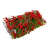 Maxbell Flower Cluster Miniature Bushy for Train Landscape Railroad Scenery Dioramas red