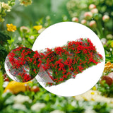Maxbell Flower Cluster Miniature Bushy for Train Landscape Railroad Scenery Dioramas red