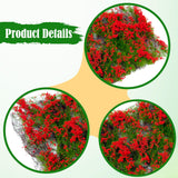 Maxbell Flower Cluster Miniature Bushy for Train Landscape Railroad Scenery Dioramas red