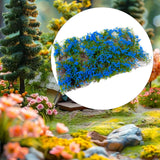 Maxbell Flower Cluster Miniature Bushy for Train Landscape Railroad Scenery Dioramas blue