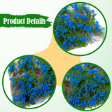 Maxbell Flower Cluster Miniature Bushy for Train Landscape Railroad Scenery Dioramas blue