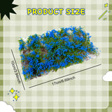 Maxbell Flower Cluster Miniature Bushy for Train Landscape Railroad Scenery Dioramas blue