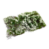 Maxbell Flower Cluster Miniature Bushy for Train Landscape Railroad Scenery Dioramas white