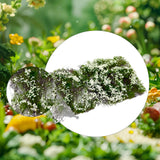 Maxbell Flower Cluster Miniature Bushy for Train Landscape Railroad Scenery Dioramas white