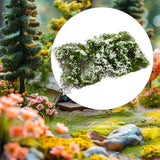 Maxbell Flower Cluster Miniature Bushy for Train Landscape Railroad Scenery Dioramas white