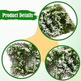 Maxbell Flower Cluster Miniature Bushy for Train Landscape Railroad Scenery Dioramas white