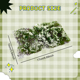 Maxbell Flower Cluster Miniature Bushy for Train Landscape Railroad Scenery Dioramas white