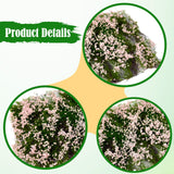 Maxbell Flower Cluster Miniature Bushy for Train Landscape Railroad Scenery Dioramas pink
