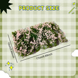 Maxbell Flower Cluster Miniature Bushy for Train Landscape Railroad Scenery Dioramas pink
