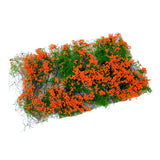 Maxbell Flower Cluster Miniature Bushy for Train Landscape Railroad Scenery Dioramas orange