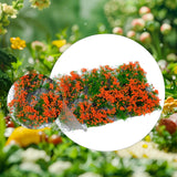 Maxbell Flower Cluster Miniature Bushy for Train Landscape Railroad Scenery Dioramas orange