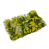 Maxbell Flower Cluster Miniature Bushy for Train Landscape Railroad Scenery Dioramas yellow