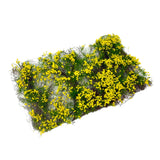 Maxbell Flower Cluster Miniature Bushy for Train Landscape Railroad Scenery Dioramas yellow