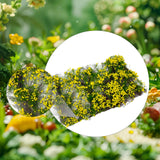 Maxbell Flower Cluster Miniature Bushy for Train Landscape Railroad Scenery Dioramas yellow