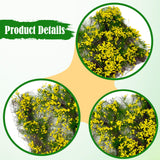 Maxbell Flower Cluster Miniature Bushy for Train Landscape Railroad Scenery Dioramas yellow