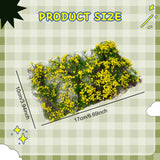 Maxbell Flower Cluster Miniature Bushy for Train Landscape Railroad Scenery Dioramas yellow