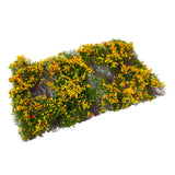 Maxbell Flower Cluster Miniature Bushy for Train Landscape Railroad Scenery Dioramas Orange Red
