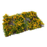 Maxbell Flower Cluster Miniature Bushy for Train Landscape Railroad Scenery Dioramas Orange Red