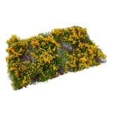 Maxbell Flower Cluster Miniature Bushy for Train Landscape Railroad Scenery Dioramas Orange Red