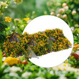 Maxbell Flower Cluster Miniature Bushy for Train Landscape Railroad Scenery Dioramas Orange Red
