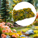 Maxbell Flower Cluster Miniature Bushy for Train Landscape Railroad Scenery Dioramas Orange Red