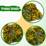 Maxbell Flower Cluster Miniature Bushy for Train Landscape Railroad Scenery Dioramas Orange Red