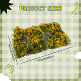 Maxbell Flower Cluster Miniature Bushy for Train Landscape Railroad Scenery Dioramas Orange Red