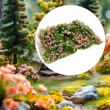 Maxbell Flower Cluster Miniature Bushy for Train Landscape Railroad Scenery Dioramas Pink red