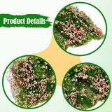 Maxbell Flower Cluster Miniature Bushy for Train Landscape Railroad Scenery Dioramas Pink red
