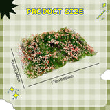 Maxbell Flower Cluster Miniature Bushy for Train Landscape Railroad Scenery Dioramas Pink red