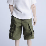 Maxbell 1: 6 Male Figure Cargo Shorts Mini Outfit for 12 inch Figures Doll  Green