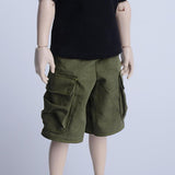 Maxbell 1: 6 Male Figure Cargo Shorts Mini Outfit for 12 inch Figures Doll  Green