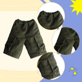 Maxbell 1: 6 Male Figure Cargo Shorts Mini Outfit for 12 inch Figures Doll  Green