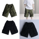 Maxbell 1: 6 Male Figure Cargo Shorts Mini Outfit for 12 inch Figures Doll  Green