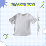Maxbell 1:6 Scale Male T Shirt Costume for Doll 12 inch Male Action Figures Dress up White
