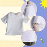 Maxbell 1:6 Scale Male T Shirt Costume for Doll 12 inch Male Action Figures Dress up White