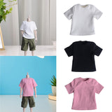 Maxbell 1:6 Scale Male T Shirt Costume for Doll 12 inch Male Action Figures Dress up White