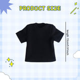 Maxbell 1:6 Scale Male T Shirt Costume for Doll 12 inch Male Action Figures Dress up Black