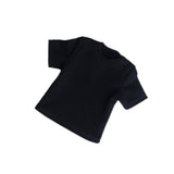 Maxbell 1:6 Scale Male T Shirt Costume for Doll 12 inch Male Action Figures Dress up Black