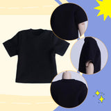 Maxbell 1:6 Scale Male T Shirt Costume for Doll 12 inch Male Action Figures Dress up Black