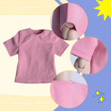 Maxbell 1:6 Scale Male T Shirt Costume for Doll 12 inch Male Action Figures Dress up Pink