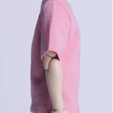 Maxbell 1:6 Scale Male T Shirt Costume for Doll 12 inch Male Action Figures Dress up Pink