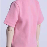 Maxbell 1:6 Scale Male T Shirt Costume for Doll 12 inch Male Action Figures Dress up Pink
