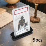 Maxbell 5Pcs Graded Card Display Racks Sturdy Practical Organizing Collectible Cards