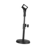 Maxbell Table Microphone Stand Round Base Sturdy Mic Holder for Concert Party Studio
